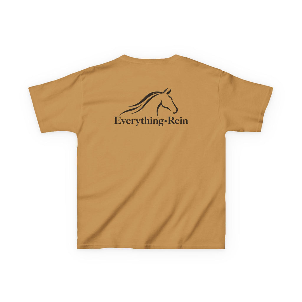 Everything Rein Horse Logo Kids T-Shirt | Minimal Equestrian Apparel
