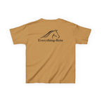 Everything Rein Horse Logo Kids T-Shirt | Minimal Equestrian Apparel