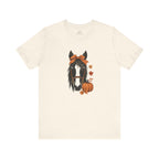 Autumn Horse Pumpkin T-Shirt | Fall Leaves Bandana Horse Tee