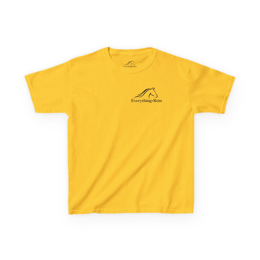 Everything Rein Horse Logo Kids T-Shirt | Minimal Equestrian Apparel