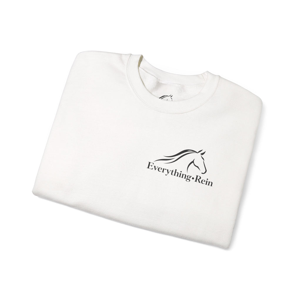 Everything Rein horse head logo Sweatshirt | equestrian riding apparel
