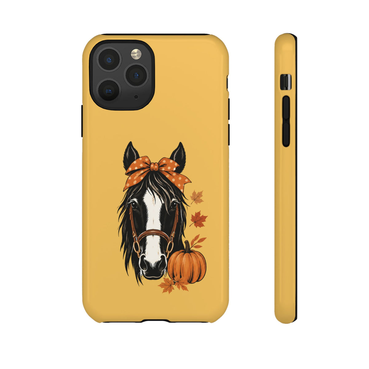 Autumn Horse Pumpkin Phone Case