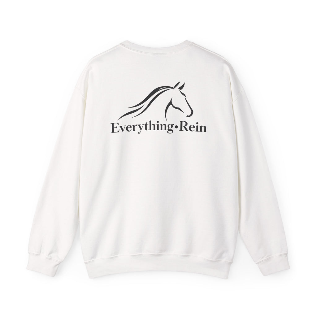 Everything Rein horse head logo Sweatshirt | equestrian riding apparel