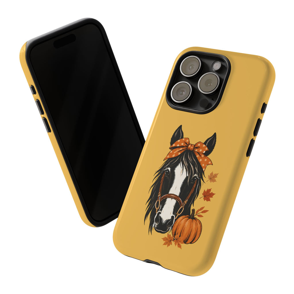 Autumn Horse Pumpkin Phone Case