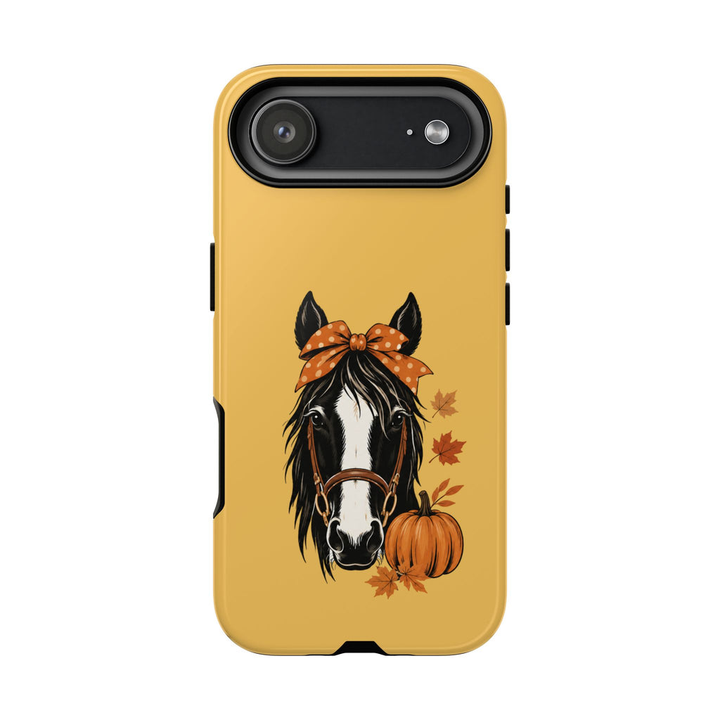 Autumn Horse Pumpkin Phone Case