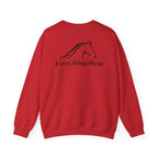 Everything Rein horse head logo Sweatshirt | equestrian riding apparel