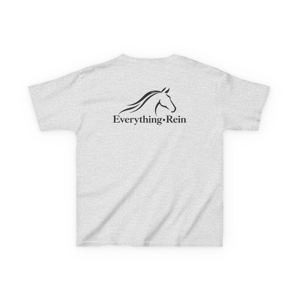 Everything Rein Horse Logo Kids T-Shirt | Minimal Equestrian Apparel
