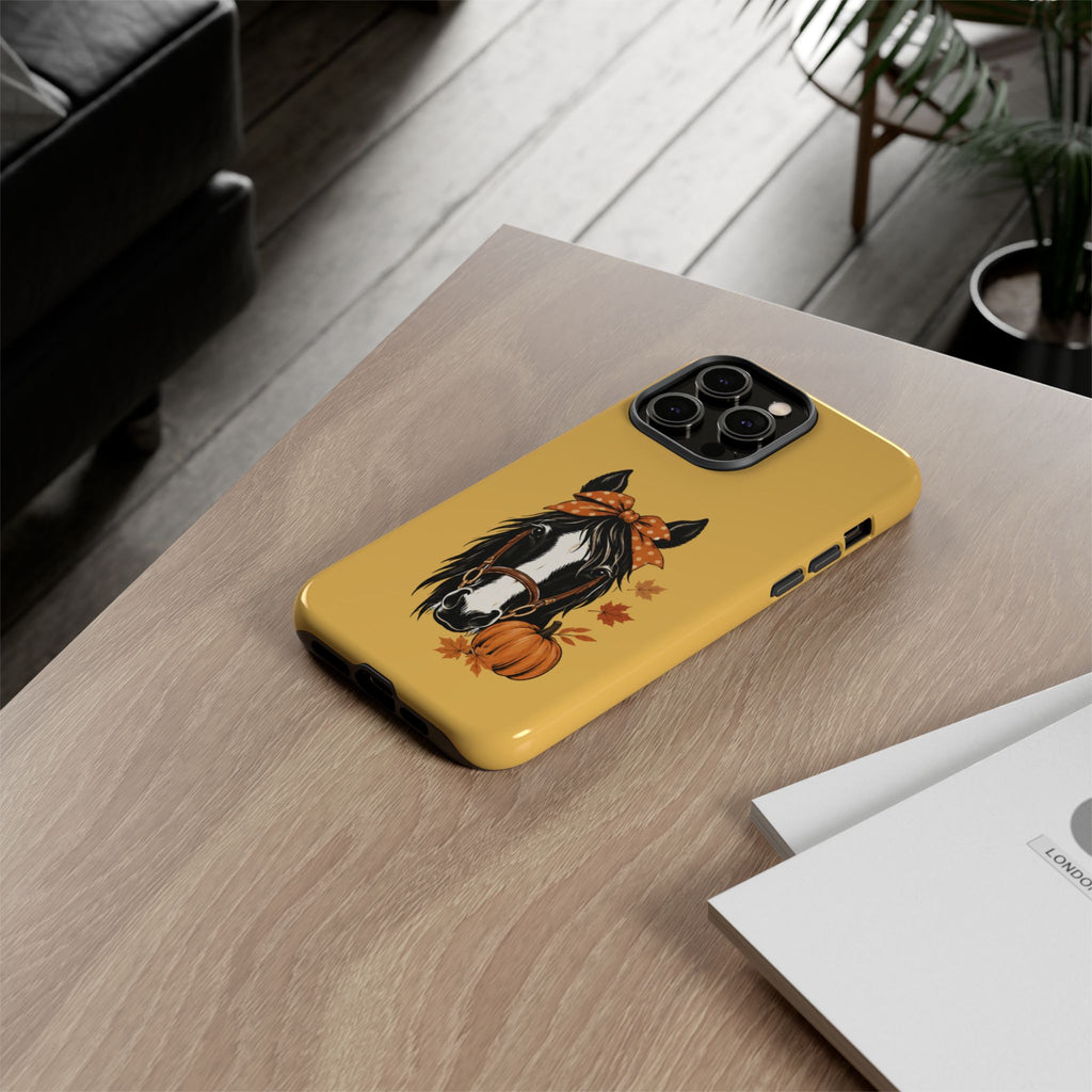 Autumn Horse Pumpkin Phone Case