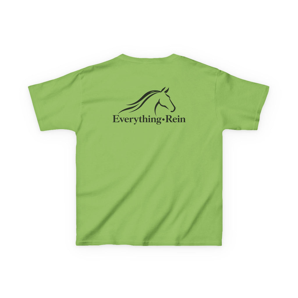 Everything Rein Horse Logo Kids T-Shirt | Minimal Equestrian Apparel