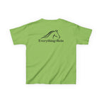 Everything Rein Horse Logo Kids T-Shirt | Minimal Equestrian Apparel