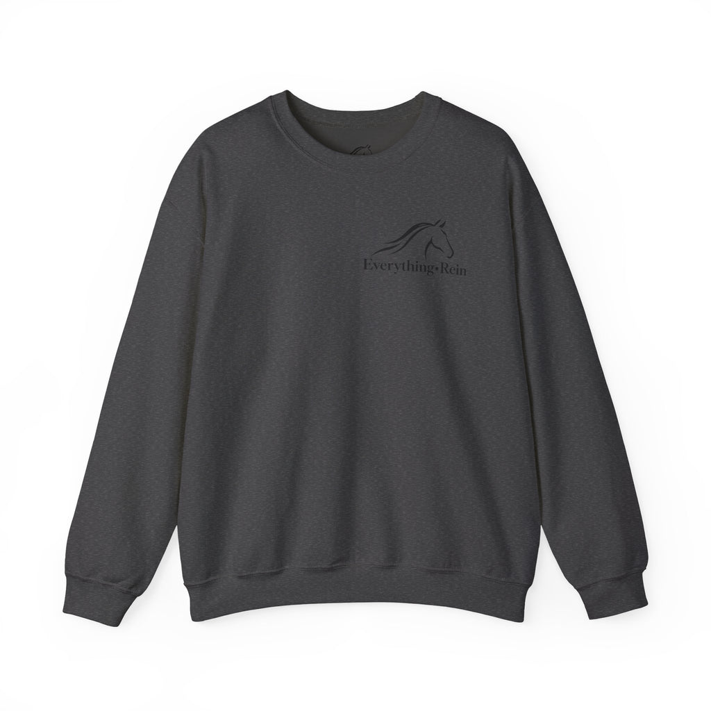 Everything Rein horse head logo Sweatshirt | equestrian riding apparel