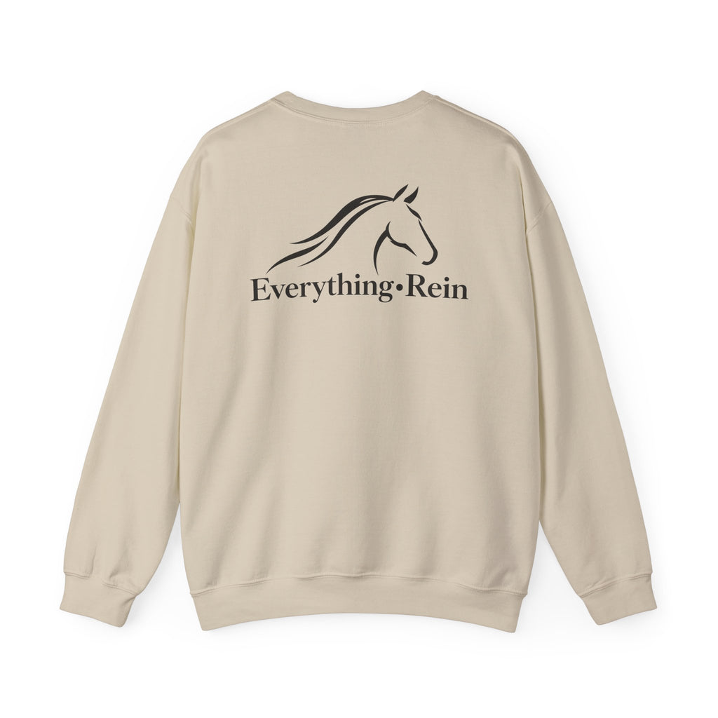Everything Rein horse head logo Sweatshirt | equestrian riding apparel
