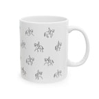 Dressage Pattern Mug | Horseback Riding Ceramic Mug