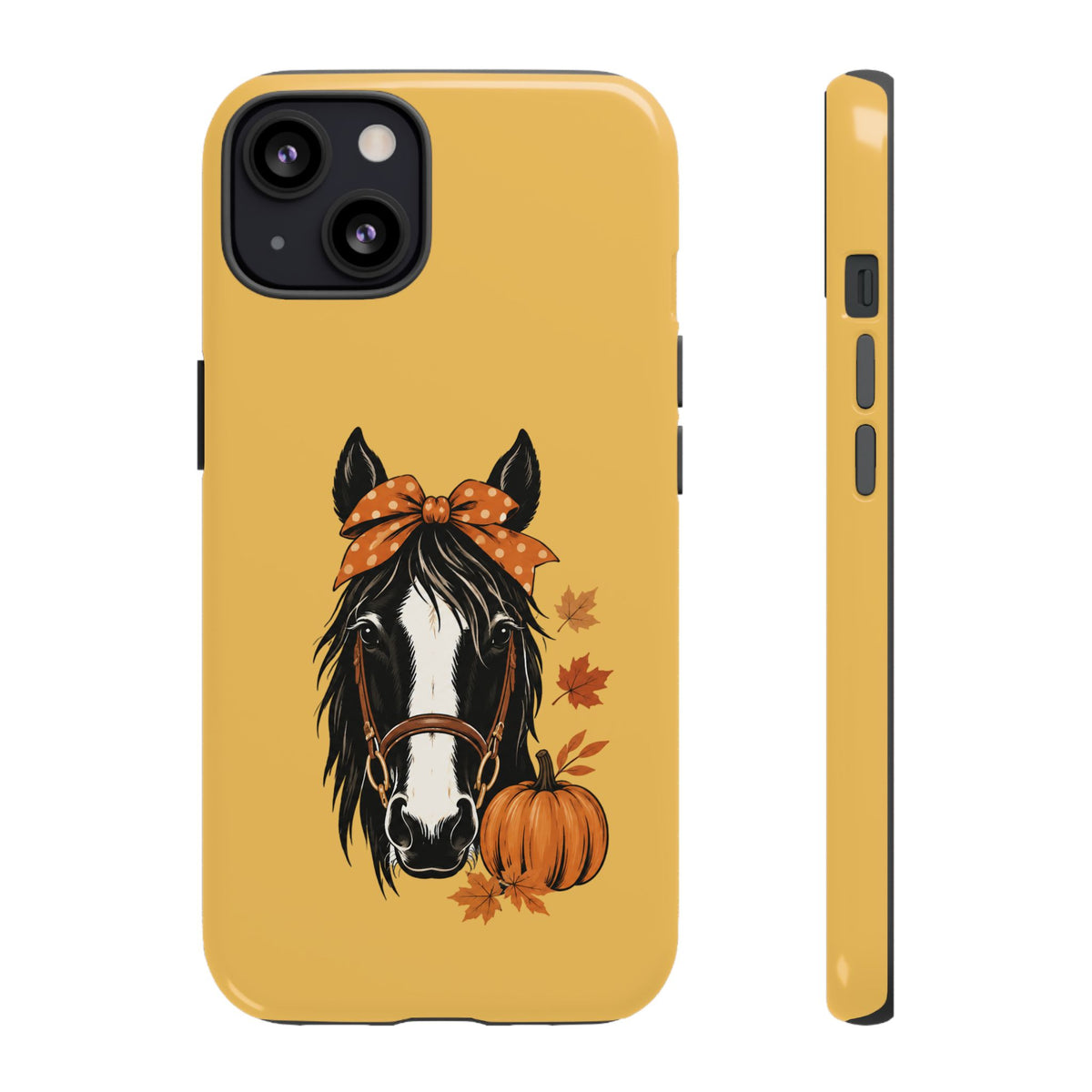 Autumn Horse Pumpkin Phone Case