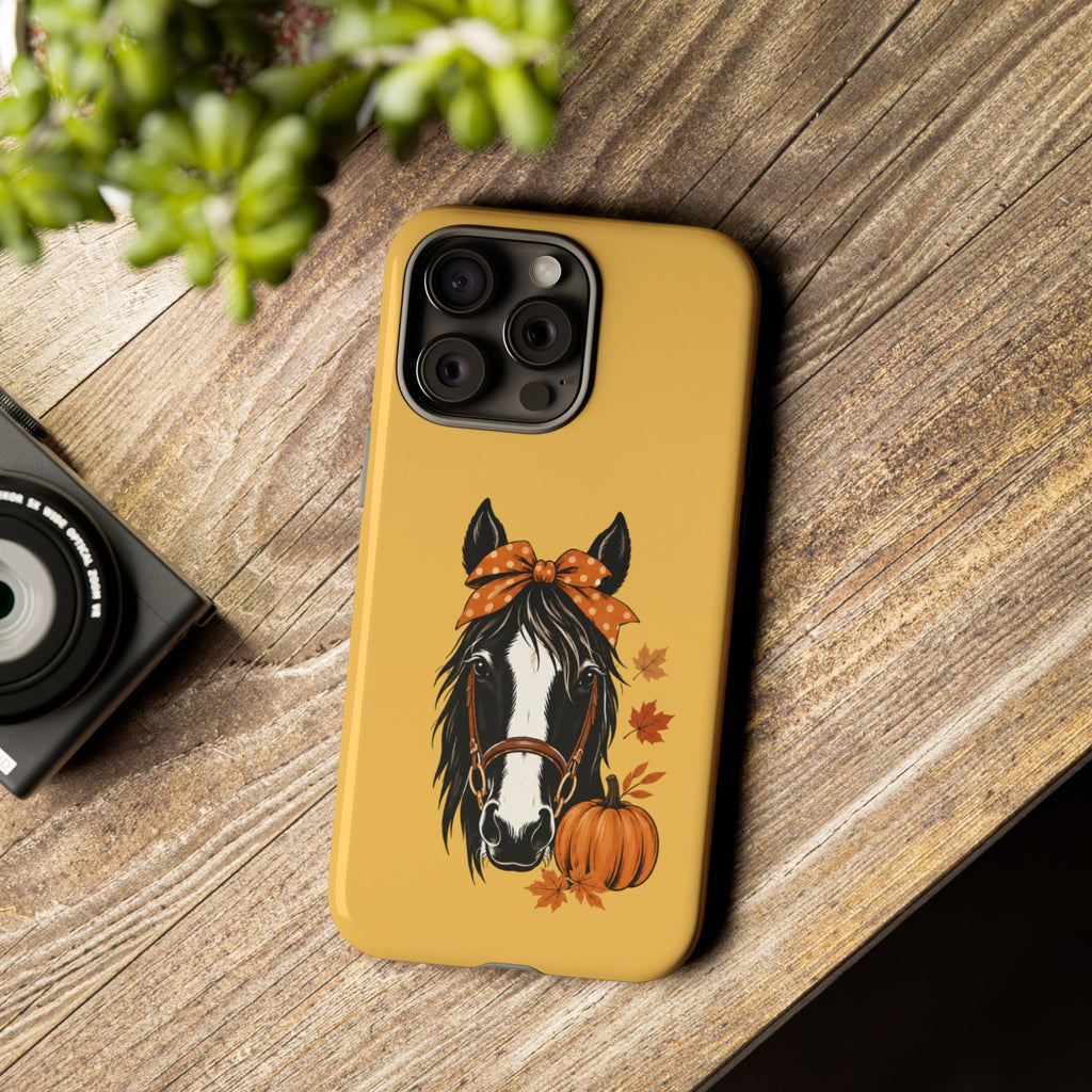 Autumn Horse Pumpkin Phone Case