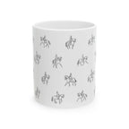 Dressage Pattern Mug | Horseback Riding Ceramic Mug