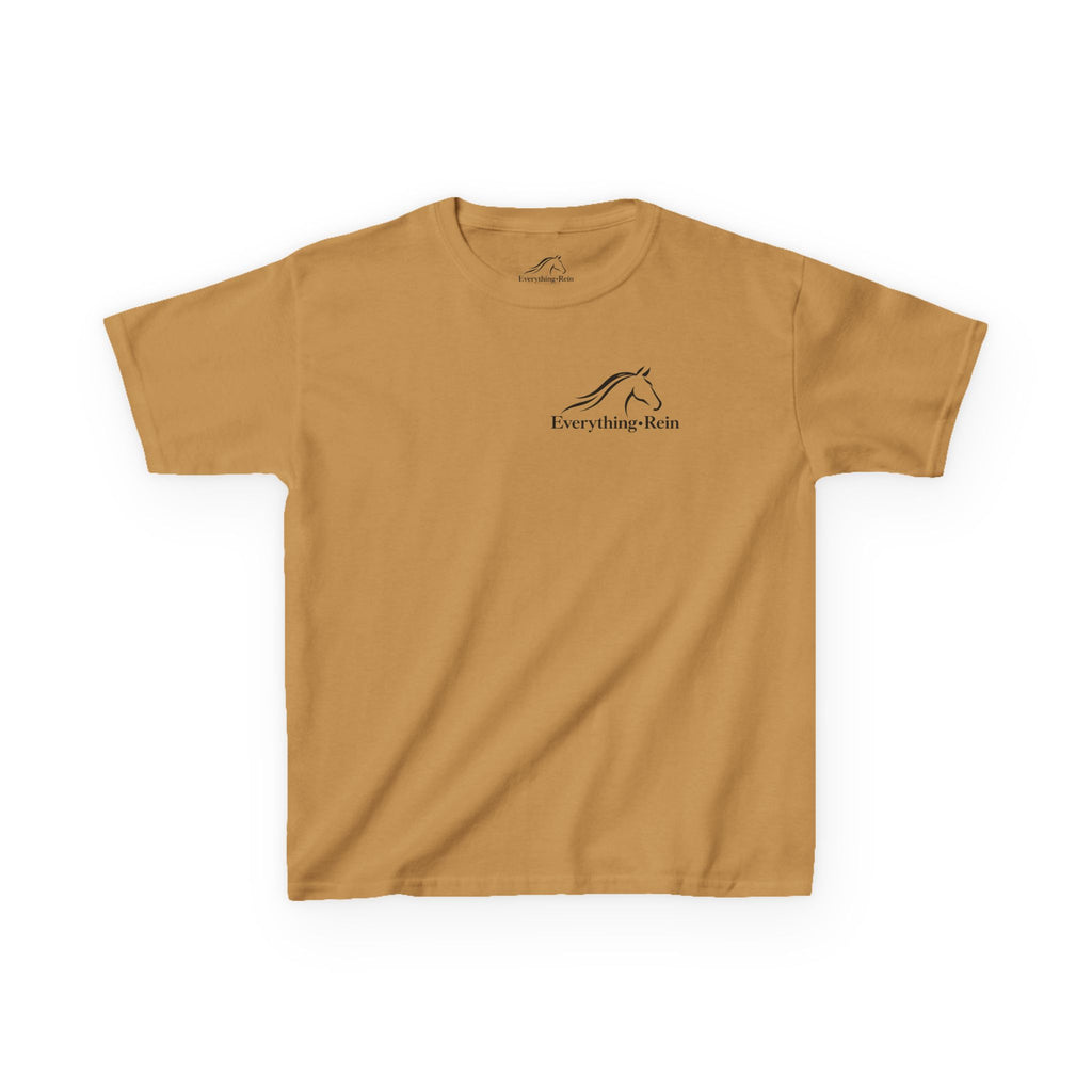 Everything Rein Horse Logo Kids T-Shirt | Minimal Equestrian Apparel
