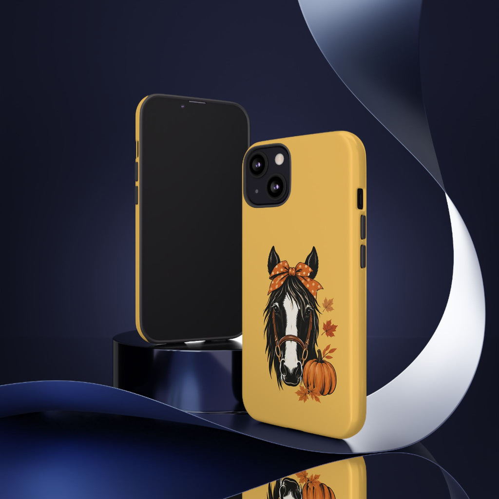 Autumn Horse Pumpkin Phone Case
