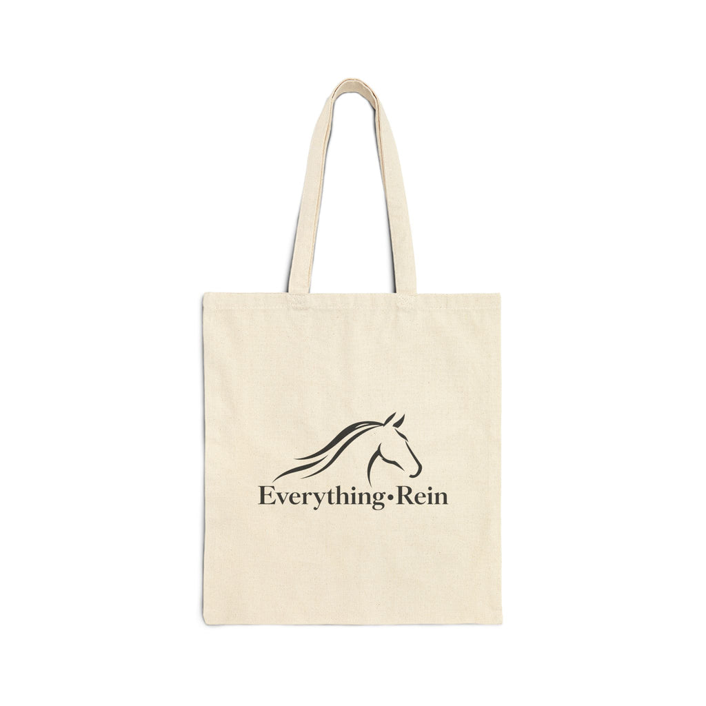 Everything Rein Canvas Tote Bag — Horse Lover Eco Grocery Bag
