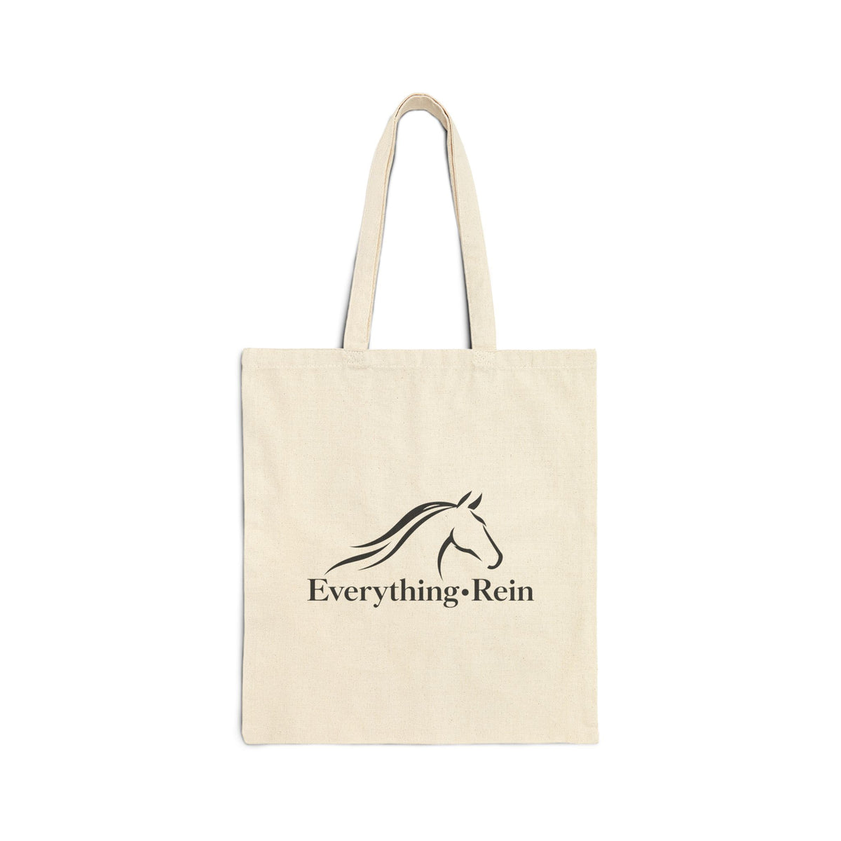 Everything Rein Canvas Tote Bag — Horse Lover Eco Grocery Bag