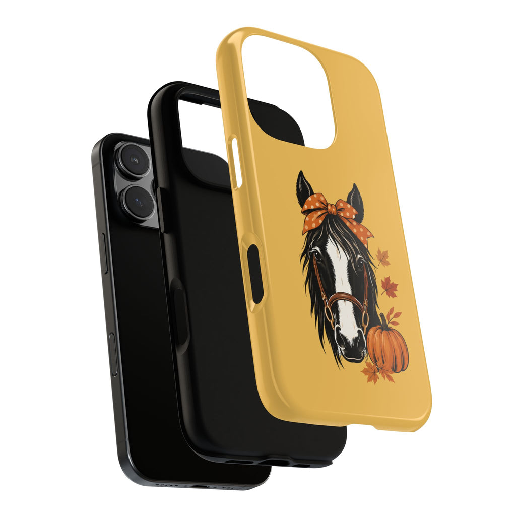 Autumn Horse Pumpkin Phone Case