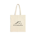Everything Rein Canvas Tote Bag — Horse Lover Eco Grocery Bag
