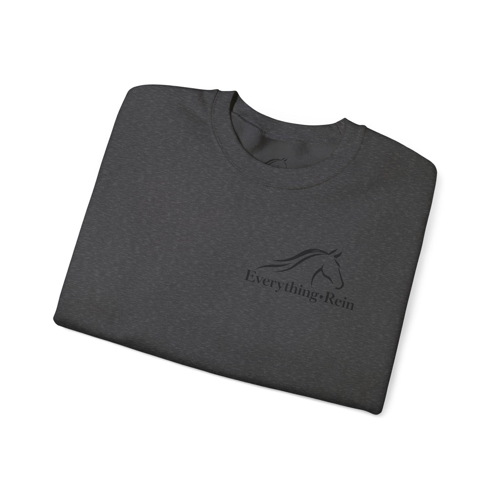 Everything Rein horse head logo Sweatshirt | equestrian riding apparel