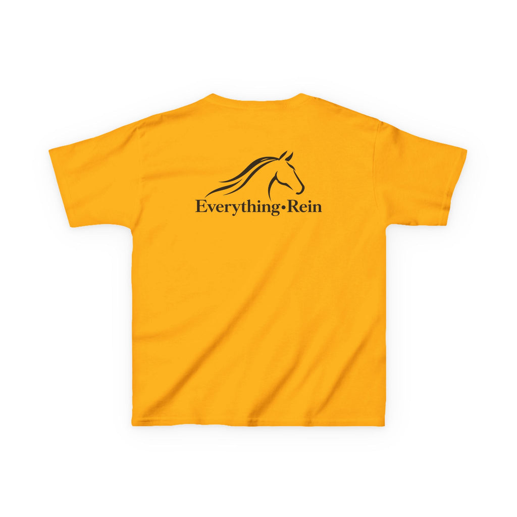 Everything Rein Horse Logo Kids T-Shirt | Minimal Equestrian Apparel