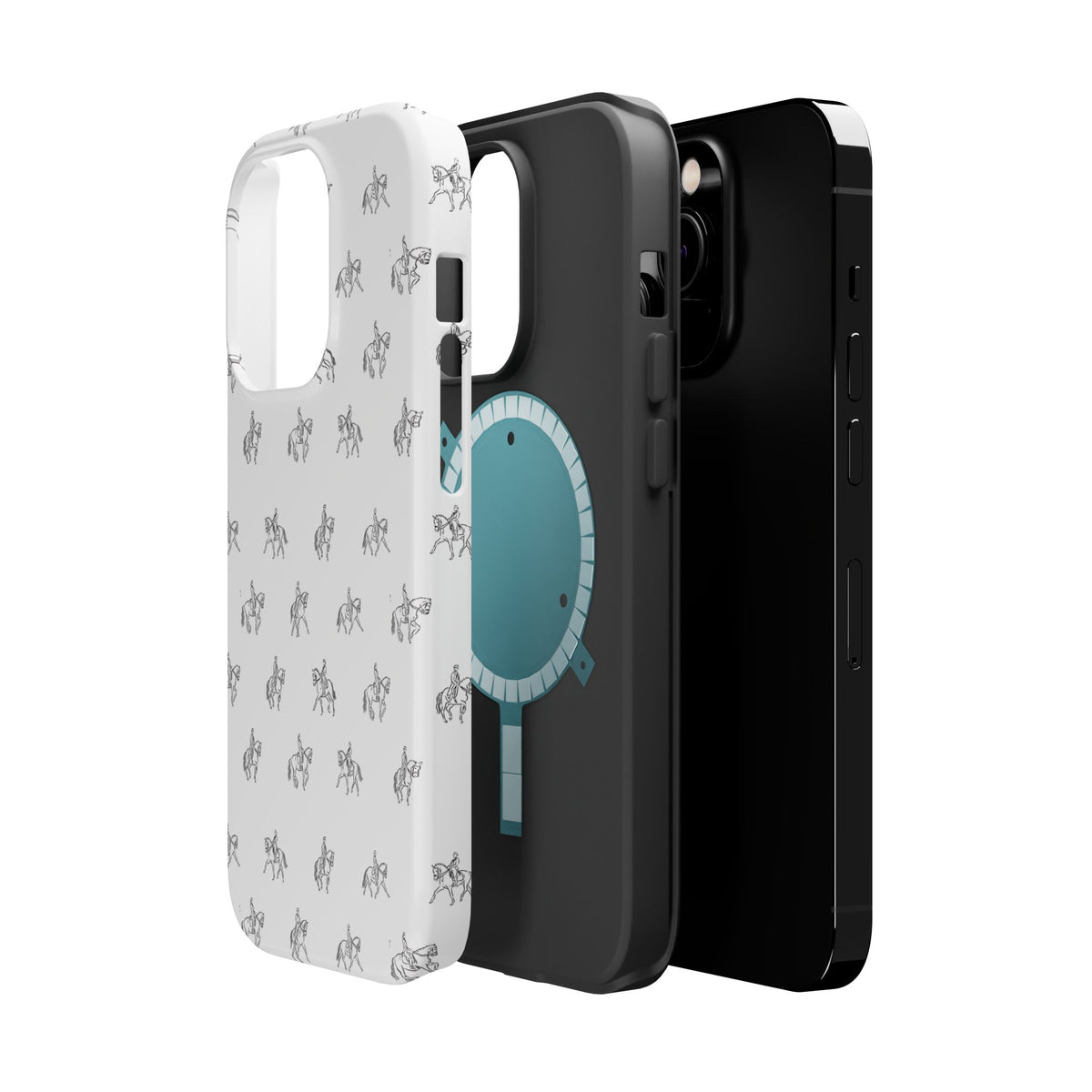 Tiny Horse Pattern Phone Case | Magnetic Impact-Resistant Case