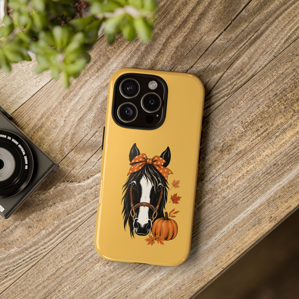 Autumn Horse Pumpkin Phone Case