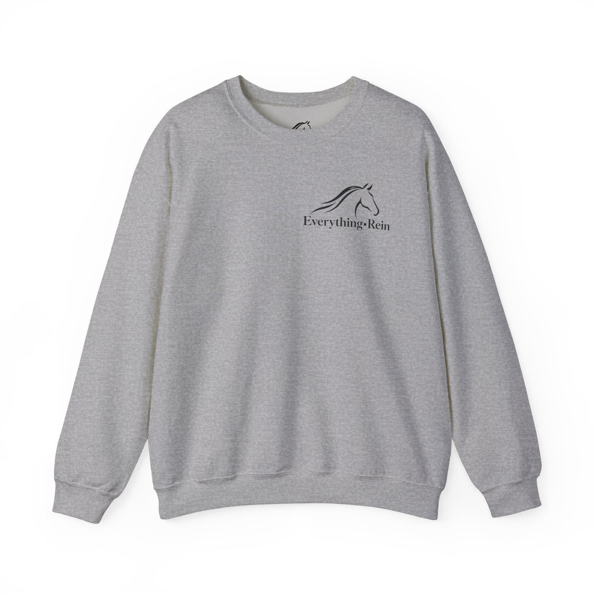 Everything Rein horse head logo Sweatshirt | equestrian riding apparel