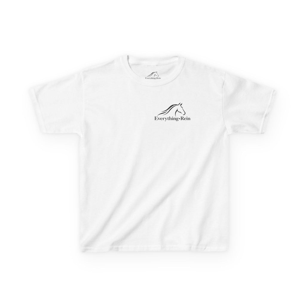 Everything Rein Horse Logo Kids T-Shirt | Minimal Equestrian Apparel
