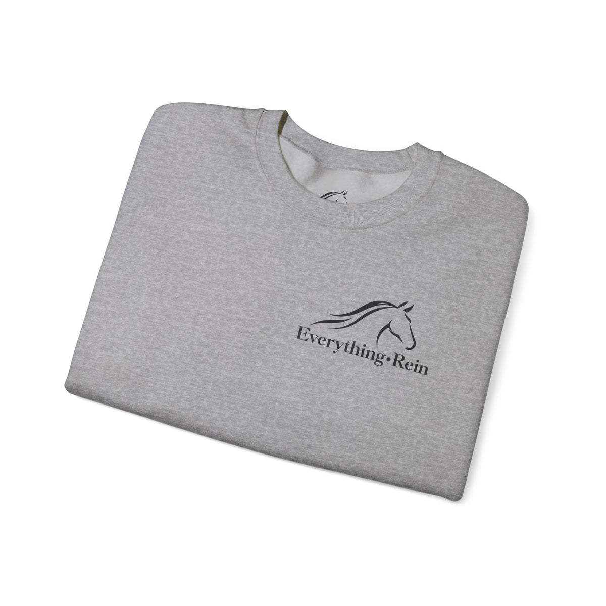 Everything Rein horse head logo Sweatshirt | equestrian riding apparel