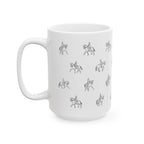 Dressage Pattern Mug | Horseback Riding Ceramic Mug
