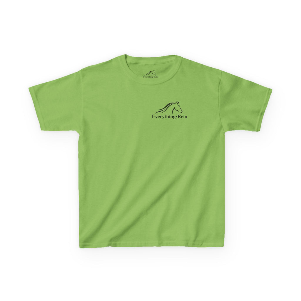 Everything Rein Horse Logo Kids T-Shirt | Minimal Equestrian Apparel