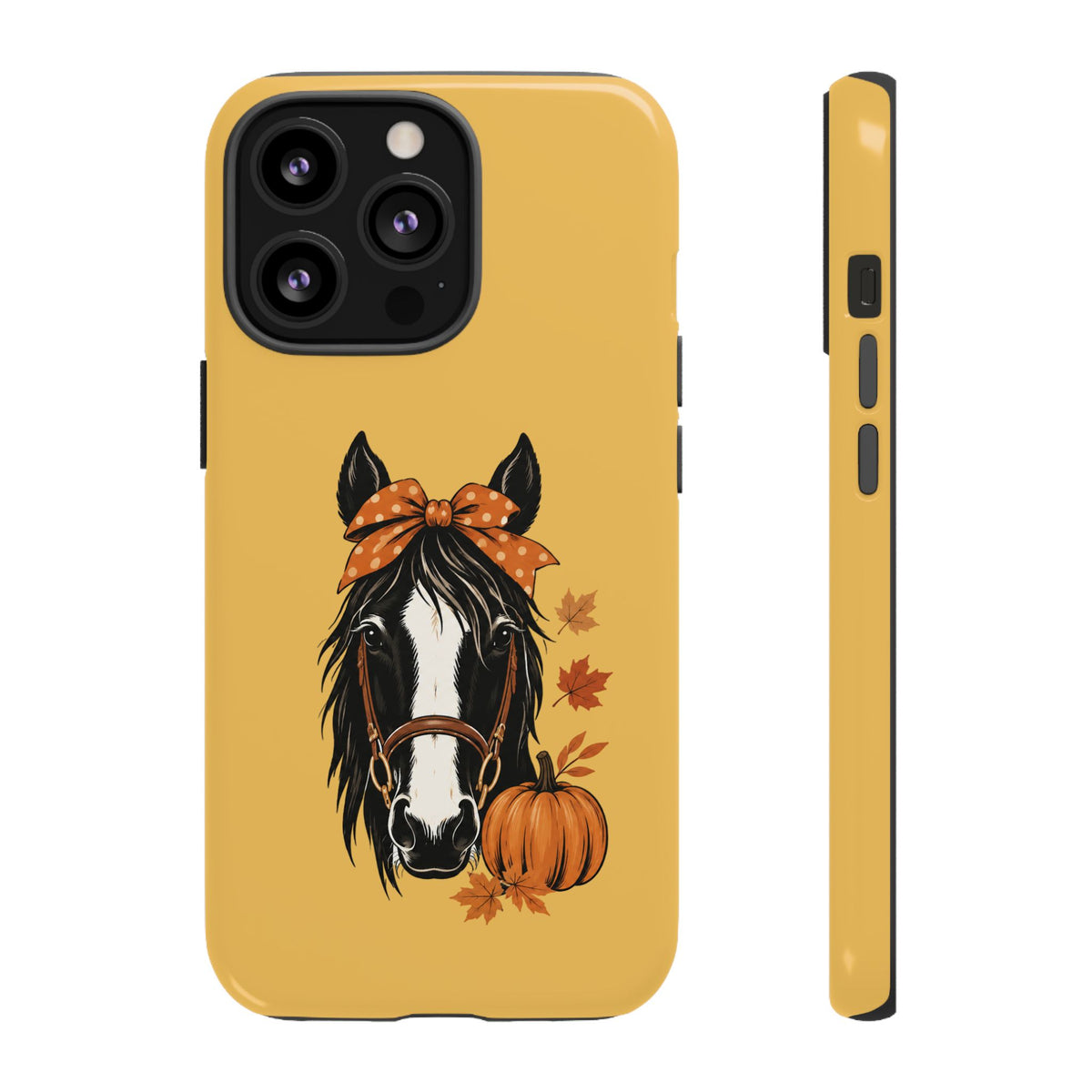 Autumn Horse Pumpkin Phone Case