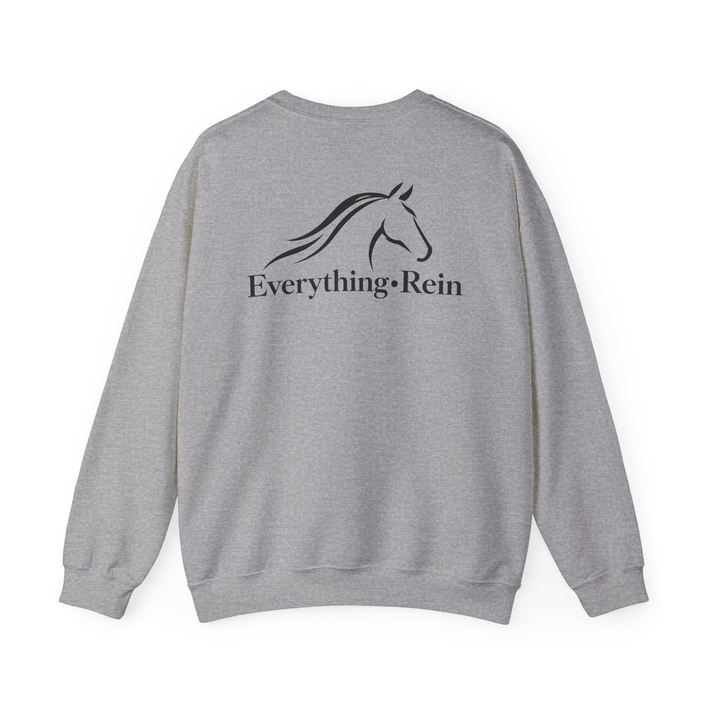 Everything Rein horse head logo Sweatshirt | equestrian riding apparel