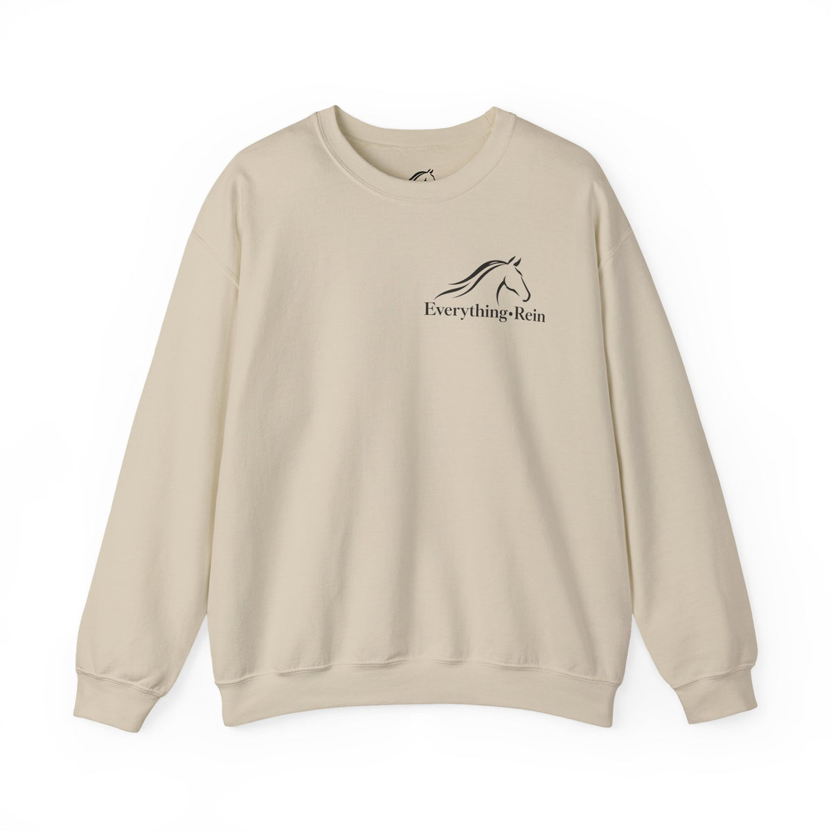 Everything Rein horse head logo Sweatshirt | equestrian riding apparel