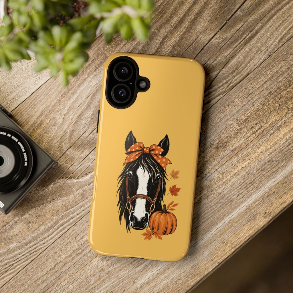 Autumn Horse Pumpkin Phone Case