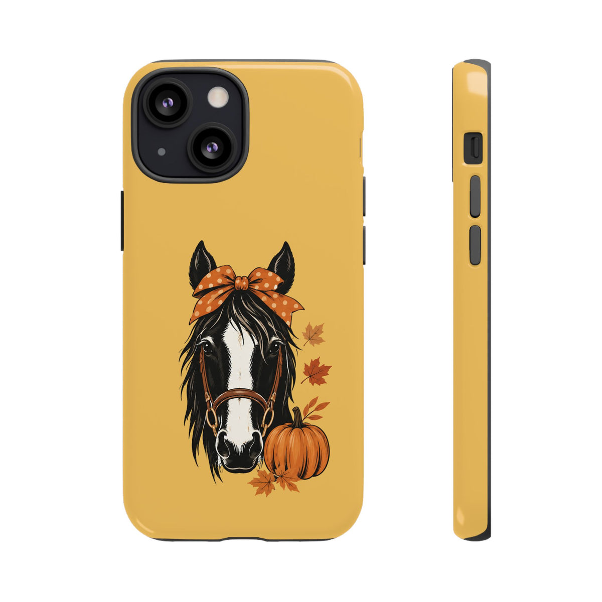 Autumn Horse Pumpkin Phone Case