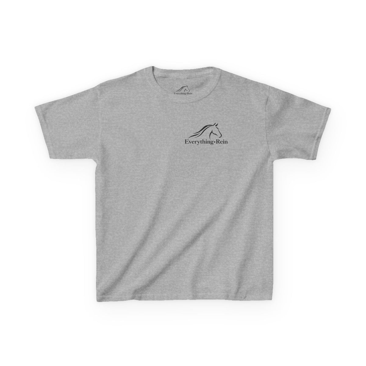 Everything Rein Horse Logo Kids T-Shirt | Minimal Equestrian Apparel