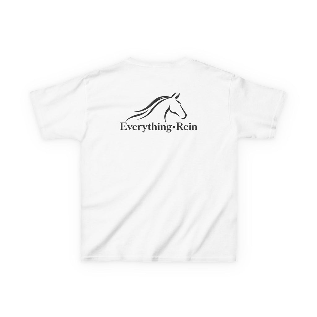 Everything Rein Horse Logo Kids T-Shirt | Minimal Equestrian Apparel