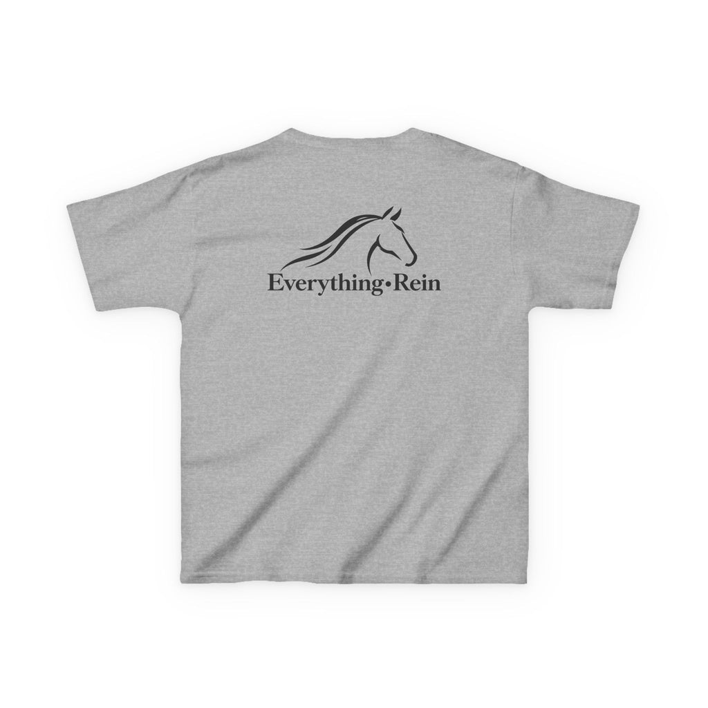 Everything Rein Horse Logo Kids T-Shirt | Minimal Equestrian Apparel