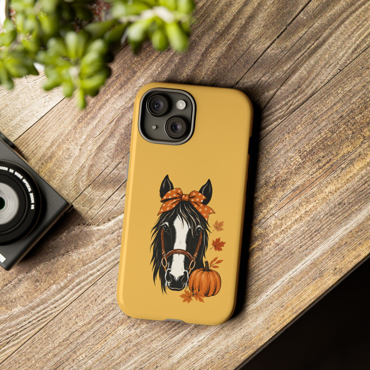 Autumn Horse Pumpkin Phone Case