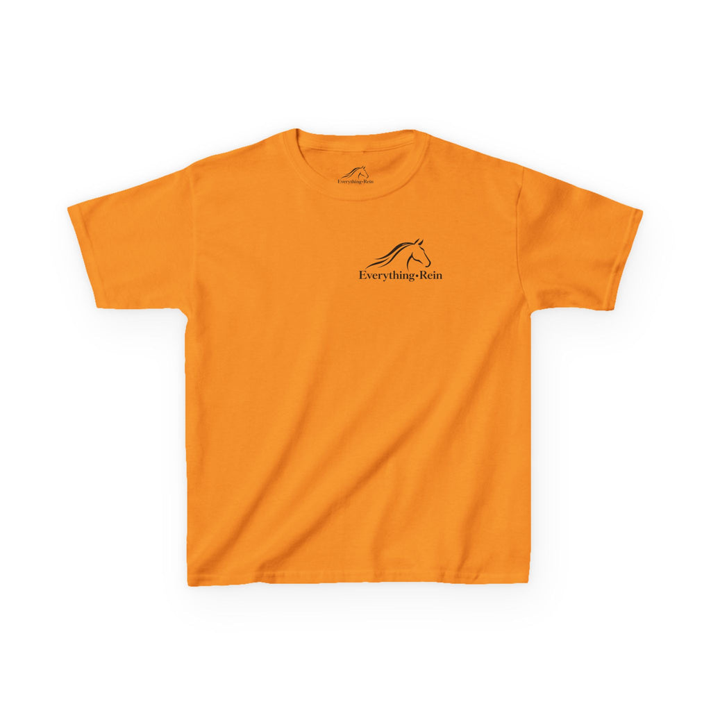 Everything Rein Horse Logo Kids T-Shirt | Minimal Equestrian Apparel