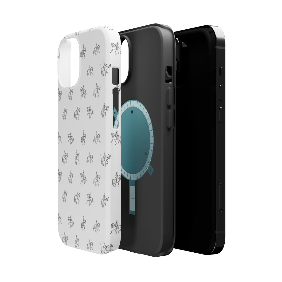 Tiny Horse Pattern Phone Case | Magnetic Impact-Resistant Case