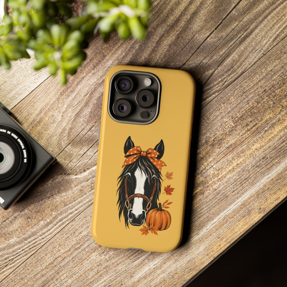 Autumn Horse Pumpkin Phone Case