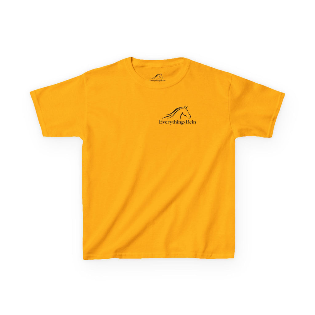 Everything Rein Horse Logo Kids T-Shirt | Minimal Equestrian Apparel